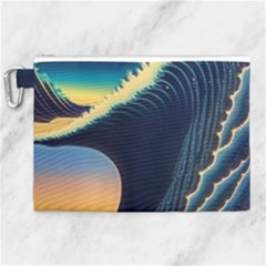 Japanese Japan Waves Sea Ocean Canvas Cosmetic Bag (xl) by uniart180623