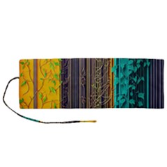 Wisteria Vine Garden Flowers Roll Up Canvas Pencil Holder (m) by uniart180623