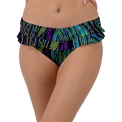 Spectral Forest Nature Frill Bikini Bottoms by uniart180623