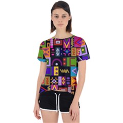 Abstract A Colorful Modern Illustration--- Open Back Sport T-shirt by Bedest