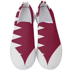 Heart-love-flag-qatar Men s Slip On Sneakers by Bedest