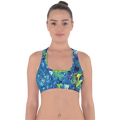 Painting-01 Cross Back Hipster Bikini Top  by nateshop