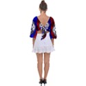 The Grateful Dead Tie Back Butterfly Sleeve Chiffon Top View2