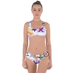 Mathematics Formula Physics School Criss Cross Bikini Set by Bedest
