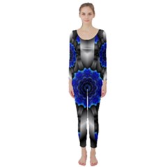 Kaleidoscope-abstract-round Long Sleeve Catsuit by Bedest
