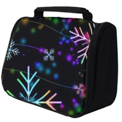 Snowflakes Snow Winter Christmas Full Print Travel Pouch (big) by Bedest