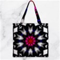 Kaleidoscope-round-metal Zipper Grocery Tote Bag View2
