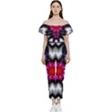 Kaleidoscope-round-metal Bardot Ruffle jumpsuit View1