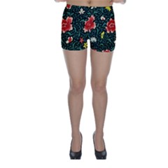 Background Vintage Japanese Design Skinny Shorts by Bedest