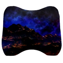 Landscape-sci-fi-alien-world Velour Head Support Cushion by Bedest