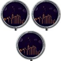 Skyscraper Town Urban Towers Mini Round Pill Box (Pack of 3) View1