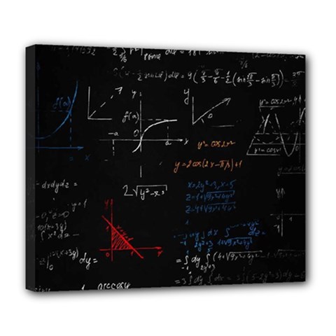 Math Mathematics Pattern Deluxe Canvas 24  X 20  (stretched) by pakminggu