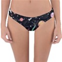 Cat And Dog Space Pattern Reversible Hipster Bikini Bottoms View1