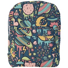 Alien Ocket Space Aesthetic Pattern Full Print Backpack by pakminggu