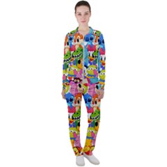 Illustration Cartoon Character Animal Cute Casual Jacket And Pants Set by Cowasu