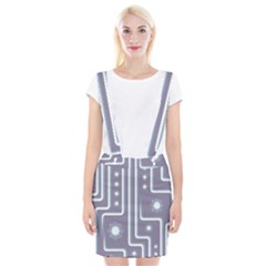Pattern-non-seamless-background Braces Suspender Skirt by Cowasu