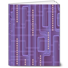 Background-non-seamless-pattern 8  X 10  Softcover Notebook by Cowasu