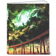 Science-fiction-forward-futuristic 8  X 10  Softcover Notebook by Cowasu
