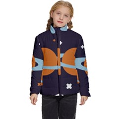 Planet-orbit-universe-star-galaxy Kids  Puffer Bubble Jacket Coat by Cowasu