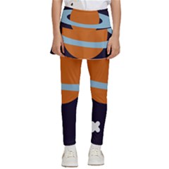 Planet-orbit-universe-star-galaxy Kids  Skirted Pants by Cowasu
