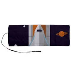 Rocket-space-universe-spaceship Roll Up Canvas Pencil Holder (m) by Cowasu