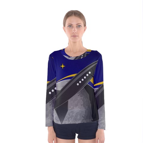 Science-fiction-sci-fi-sci-fi-logo Women s Long Sleeve T-shirt by Sarkoni