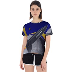 Science-fiction-sci-fi-sci-fi-logo Open Back Sport T-shirt by Sarkoni