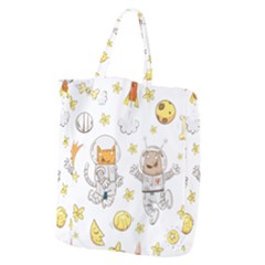 Astronaut-dog-cat-clip-art-kitten Giant Grocery Tote by Sarkoni