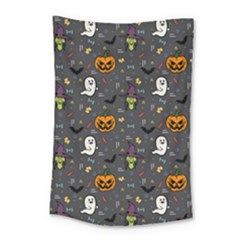 Halloween Pattern Bat Small Tapestry by Bangk1t