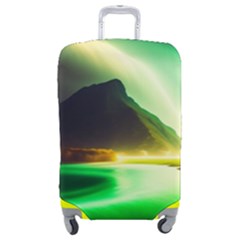 Aurora Lake Neon Colorful Luggage Cover (medium) by Bangk1t