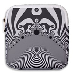 Pattern Illusion Fractal Mandelbrot Mini Square Pouch by Bangk1t