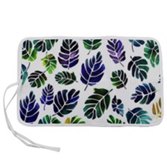 Leaves Watercolor Ornamental Decorative Design Pen Storage Case (s) by Ravend