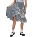 Atlantic Ocean Aerial View, Tierra Del Fuego, Argentina Kids  Ruffle Flared Wrap Midi Skirt View1