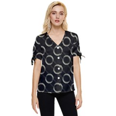Digital-scrapbooking Bow Sleeve Button Up Top by nateshop