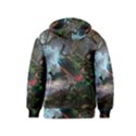 Peacock Art Painting Kids  Pullover Hoodie View2