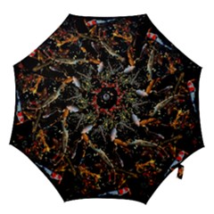 Shoal Of Koi Fish Water Underwater Hook Handle Umbrellas (large) by Ndabl3x