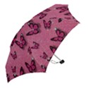 Pink Glitter Butterfly Mini Folding Umbrellas View2