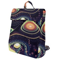 Psychedelic Trippy Abstract 3d Digital Art Flap Top Backpack by Bedest