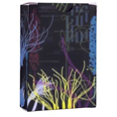 Art Design Graphic Neon Tree Artwork Playing Cards Single Design (rectangle) With Custom Box by Bedest