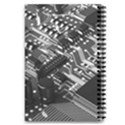 Black And Gray Circuit Board Computer Microchip Digital Art 5.5  x 8.5  Notebook View2