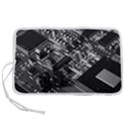 Black And Gray Circuit Board Computer Microchip Digital Art Pen Storage Case (M) View1