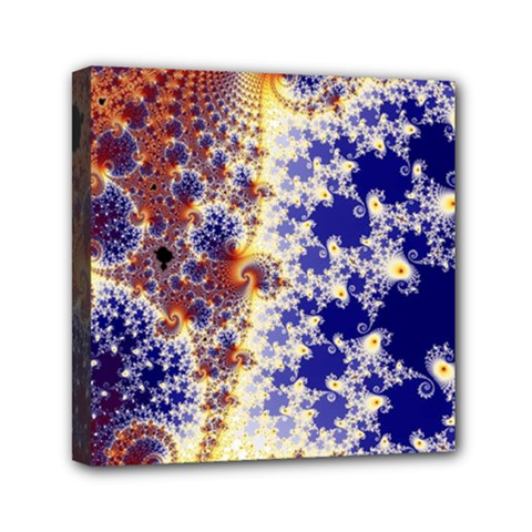 Psychedelic Colorful Abstract Trippy Fractal Mandelbrot Set Mini Canvas 6  X 6  (stretched) by Bedest