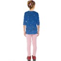 Sky Night Moon Clouds Crescent Kids  Quarter Sleeve Raglan T-Shirt View2