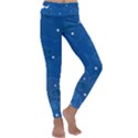 Sky Night Moon Clouds Crescent Kids  Lightweight Velour Classic Yoga Leggings View1