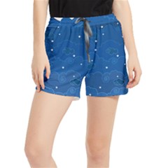Sky Night Moon Clouds Crescent Women s Runner Shorts by Proyonanggan