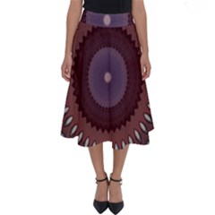 Art Pattern Design Perfect Length Midi Skirt by Proyonanggan