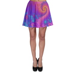 Fractal Art Artwork Magical Purple Skater Skirt by Proyonanggan