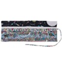Abstract Painting Space Cartoon Roll Up Canvas Pencil Holder (M) View2