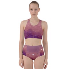 Aesthetic Pixel Art Landscape Racer Back Bikini Set by Sarkoni