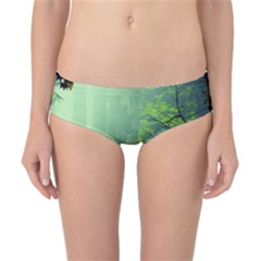 Trees Forest Artwork Nature Beautiful Landscape Classic Bikini Bottoms by Sarkoni